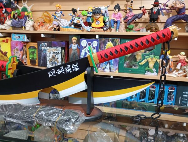 Tengen Uzui 160
La Espada de bambú 🎍 
Kimetsu no Yaiba
Tamaño:79cm cada una