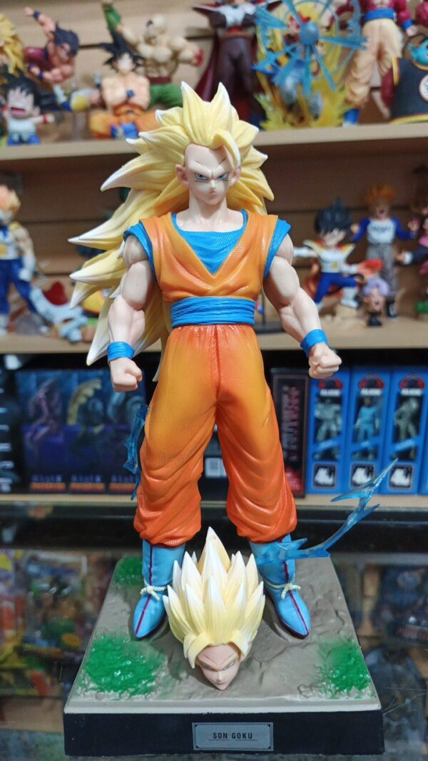 Goku face 3 super Saiyan 
Cabeza intercambiables 238-12.9
Dragón Ball Z
Tamaño:26cm