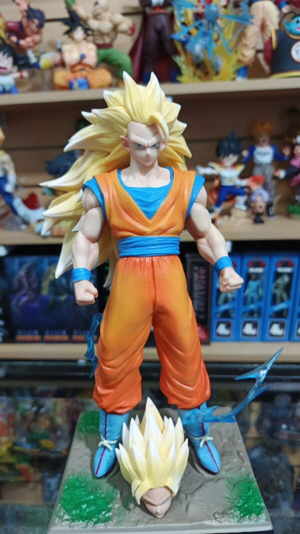 Goku face 3 super Saiyan 
Cabeza intercambiables 238-12.9
Dragón Ball Z
Tamaño:26cm