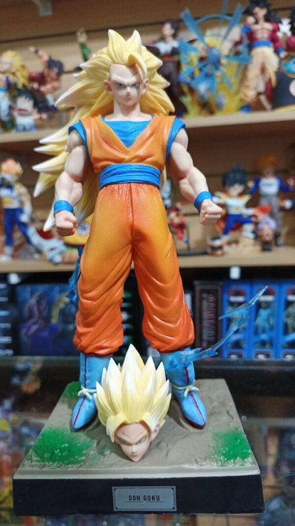 Goku face 3 super Saiyan 
Cabeza intercambiables 238-12.9
Dragón Ball Z
Tamaño:26cm