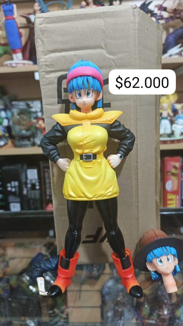 Bulma exploradora cabeza y manos intercambiable 270
DRAGON BALL Z
TAMAÑO: 23cm