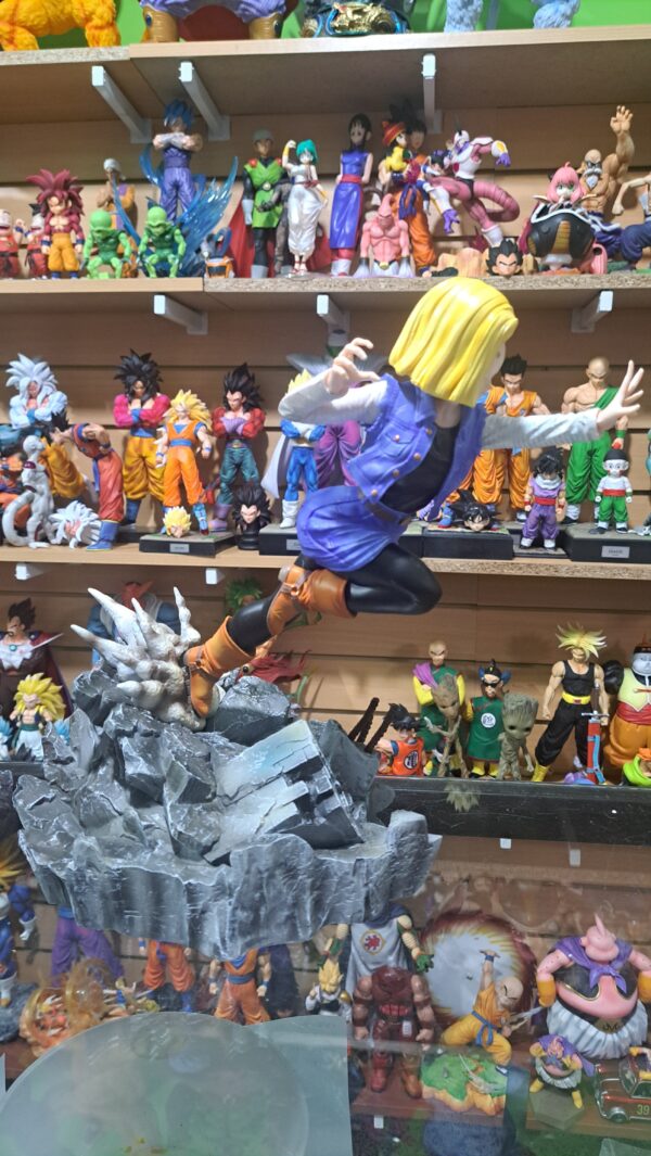 Gohan 26 cm altura vs Androide 18 29 cm altura 
Un futuro diferente