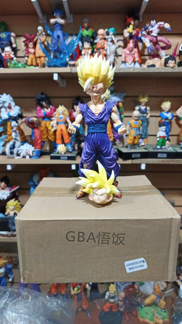 Gohan Ssj cabeza intercambiables 
Dragón ball Z 
Tamaño:25cm