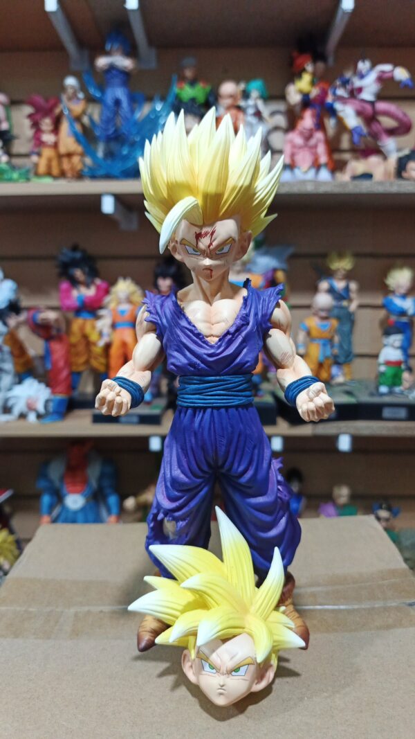 Gohan Ssj cabeza intercambiables 
Dragón ball Z 
Tamaño:25cm