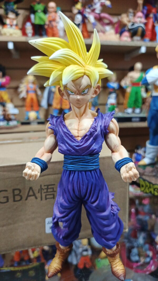 Gohan Ssj 2 CABEZAS INTERCAMBIABLES 
marca GBA
Dragón ball Z 
Tamaño:26cm