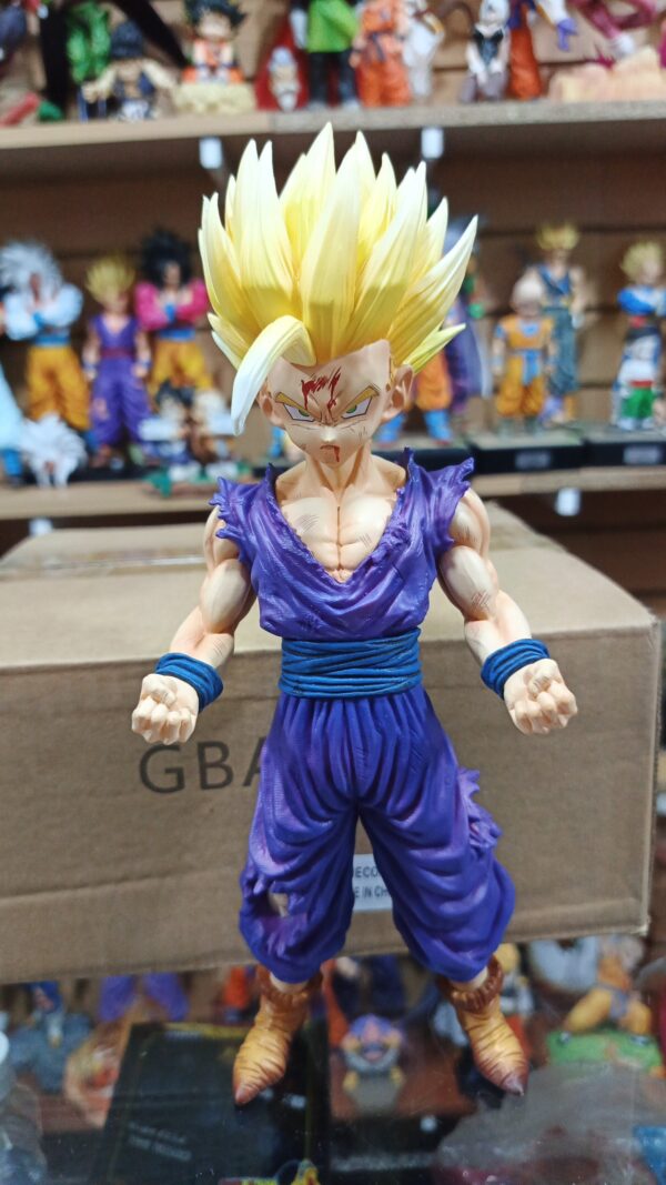 Gohan Ssj 2 CABEZAS INTERCAMBIABLES 
marca GBA
Dragón ball Z 
Tamaño:26cm