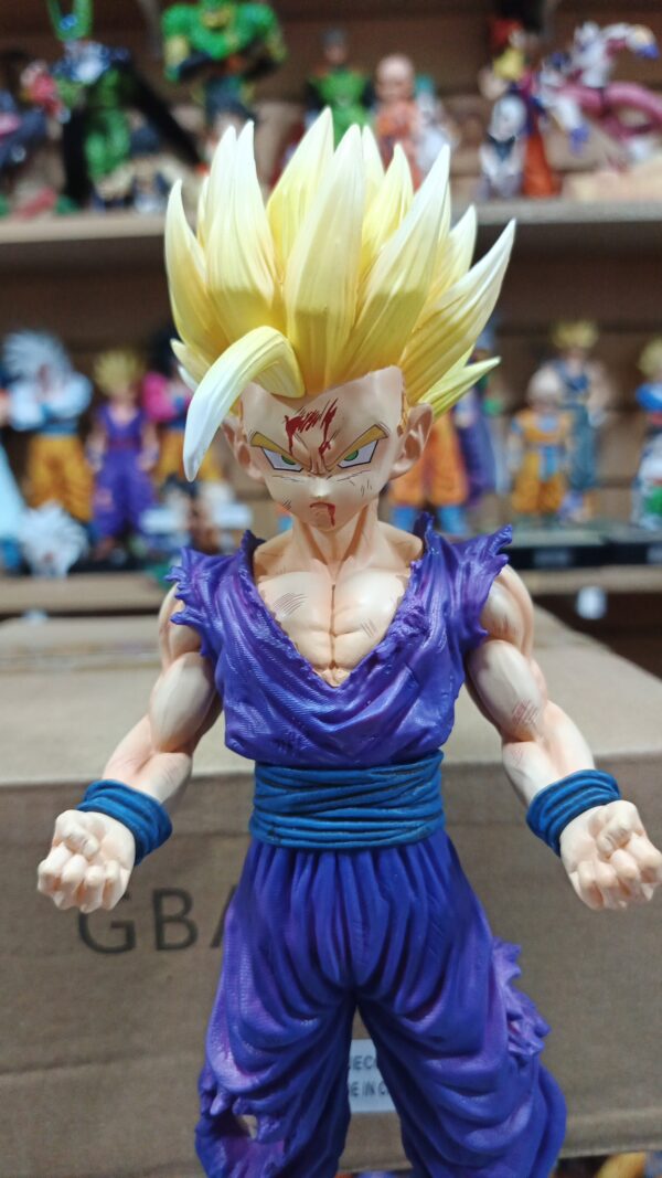 Gohan Ssj 2 CABEZAS INTERCAMBIABLES 
marca GBA
Dragón ball Z 
Tamaño:26cm