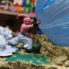 Goku VS Majin Buu kid buu
Tamaño:19cm
Dragón ball Z 
Es lampara tiene 3 cambio de color