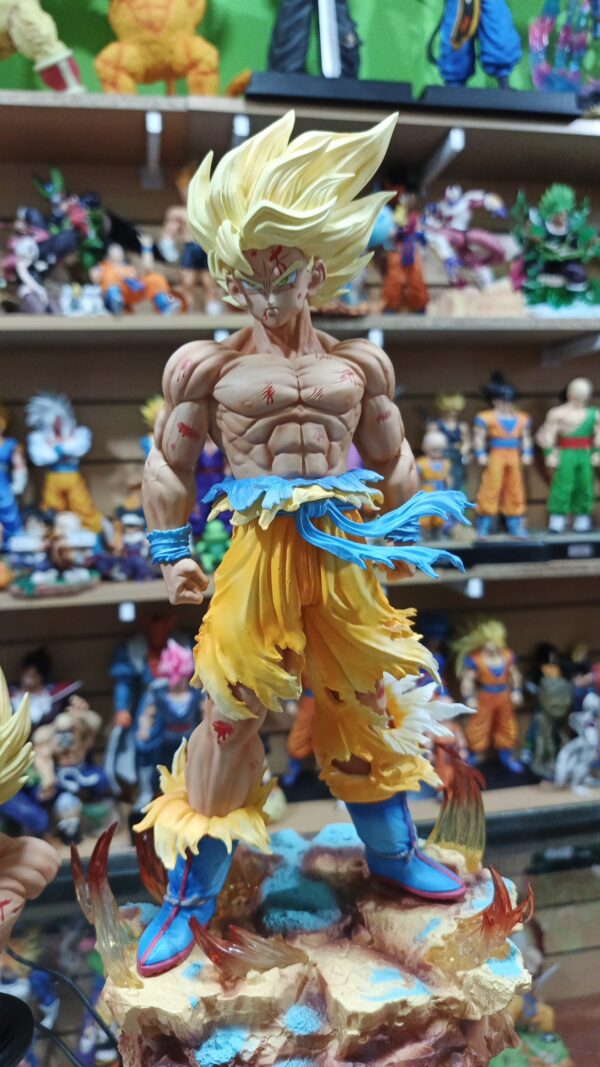Goku Sj
Dragón Ball Z 
Tamaño:34cm
Es lampara tiene varias luces