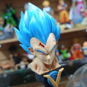 Vegeta Dios 
Cabezas intercambiables
Y torso 
Tamaño:34cm